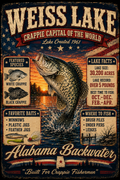 Weiss Lake | Crappie Capital of the World Shirt | Alabama Backwater