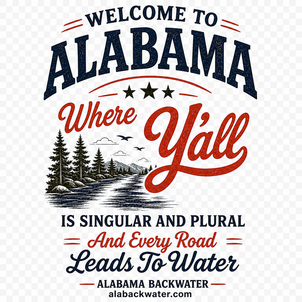 Welcome to Alabama – Where Y’all Is Singular & Plural T-Shirt
