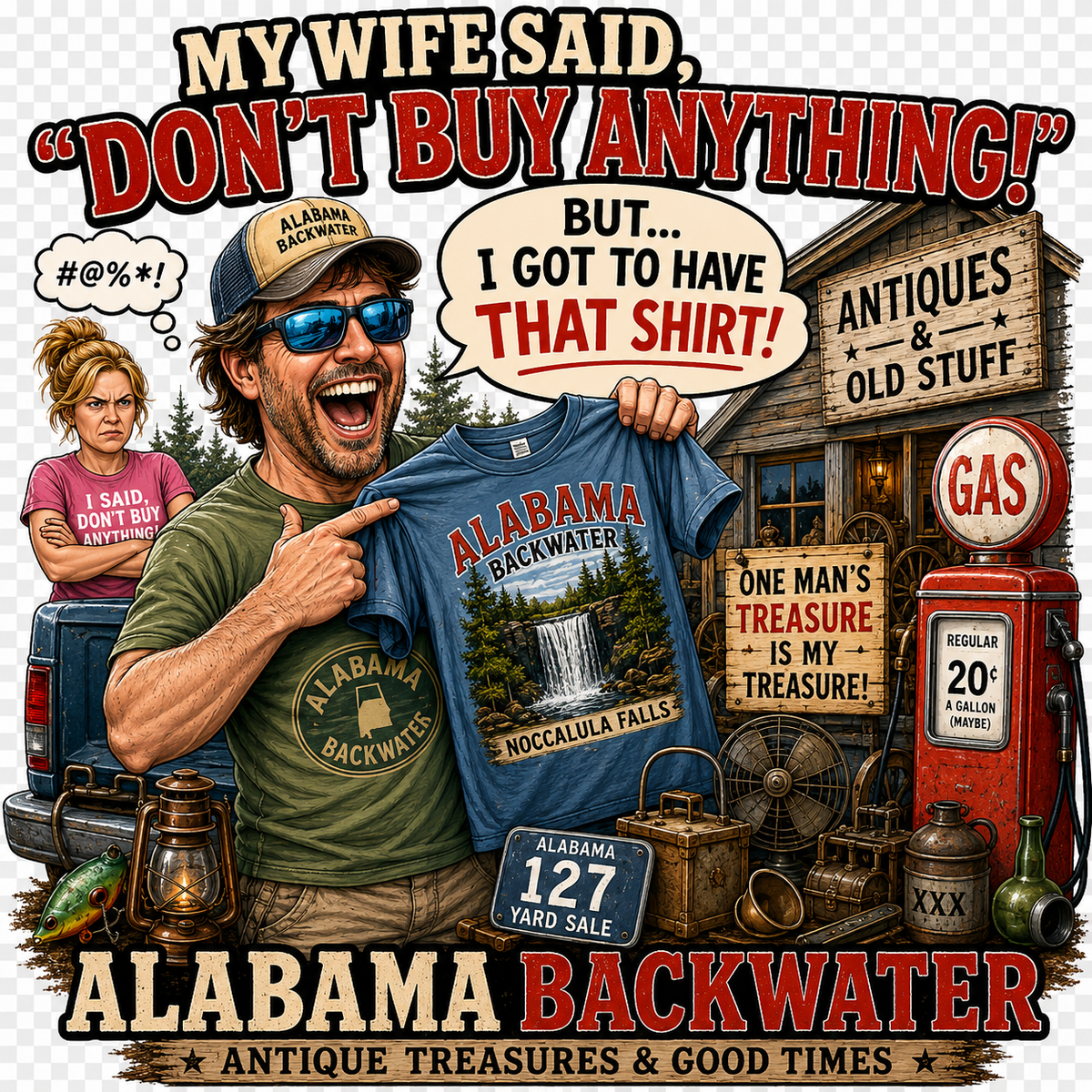 My Wife Said "Don't Buy Anything"... But I Got to Have That Shirt! | Route 127 Yard Sale T-Shirt