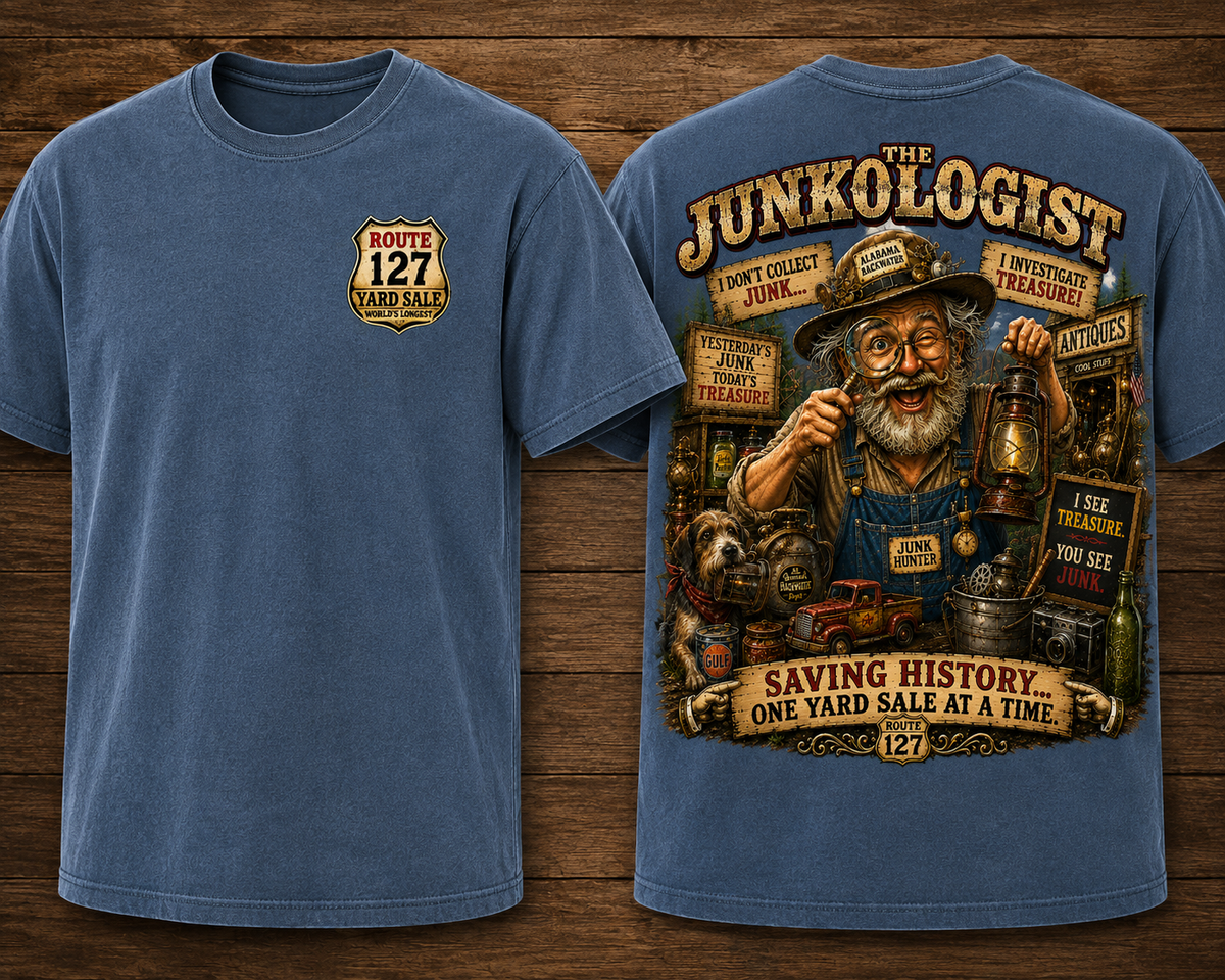 The Junkologist – Saving History One Yard Sale at a Time T-Shirt