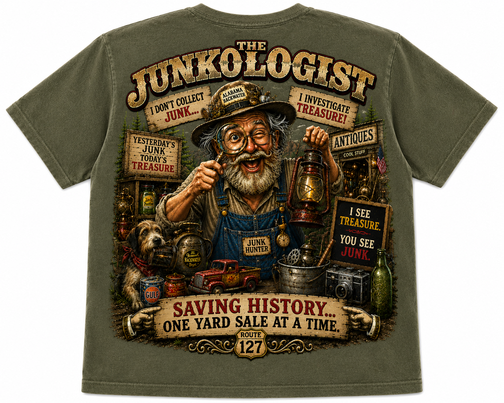 The Junkologist – Saving History One Yard Sale at a Time T-Shirt