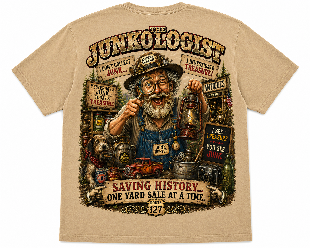 The Junkologist – Saving History One Yard Sale at a Time T-Shirt