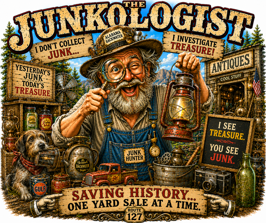The Junkologist – Saving History One Yard Sale at a Time T-Shirt