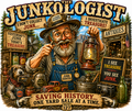 The Junkologist – Saving History One Yard Sale at a Time T-Shirt